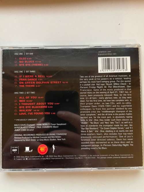Miles Davis - In Person At The Blackhawk San Francisco (Columbia)(Jazz)(CD)
