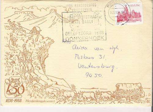 Groot Trek 150 Commemorative Cover postally used