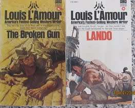 Louis L'Amour -  2 books - The Broken Gun & Lando
