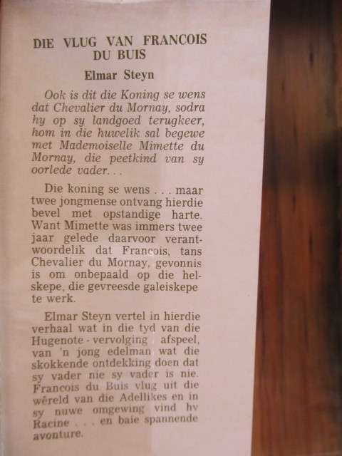 Elmar Steyn - Die vlug van Francois du Buis