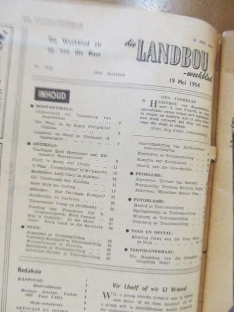 Die Landbou-weekblad  -  19 Mei 1954