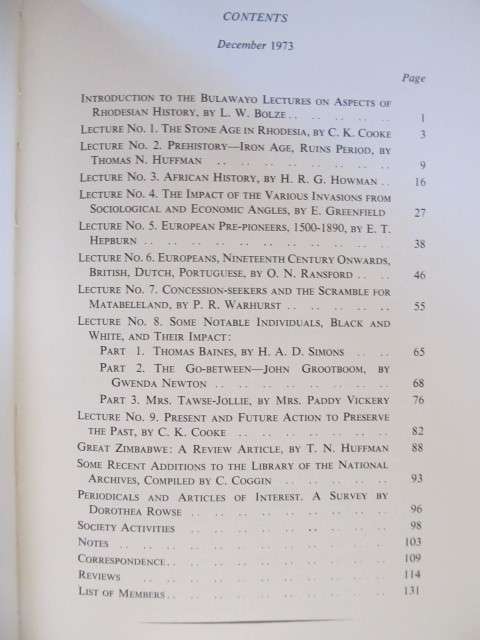 Rhodesian - Publication  18 copies