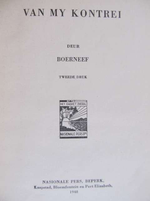 Boerneef - Van my Kontrei