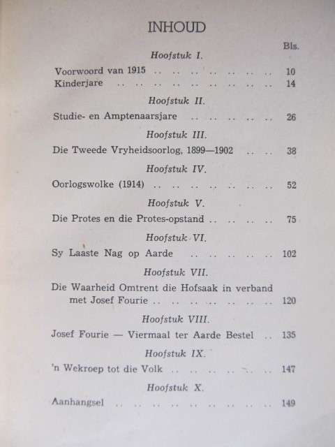 Jopie Fourie - n Lewenskets -  J M de Wet