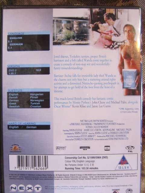 A Fish called Wanda - dvd