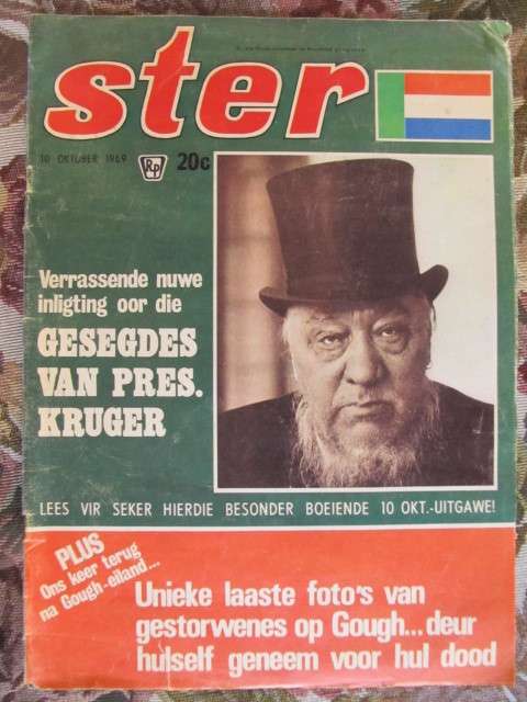 Ster -  Verrassende nuwe inligting oor die gesegdes van Pres. Paul Kruger  - 10 Oktober 1969