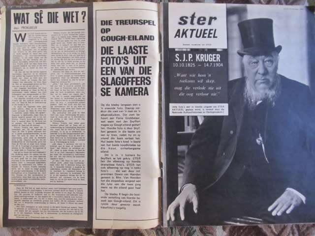 Ster -  Verrassende nuwe inligting oor die gesegdes van Pres. Paul Kruger  - 10 Oktober 1969