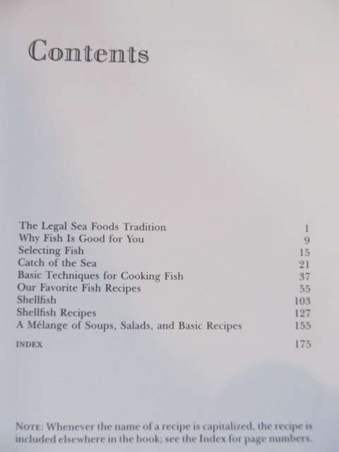 The legal sea foods cookbook -  Berkowitz and Doerfer