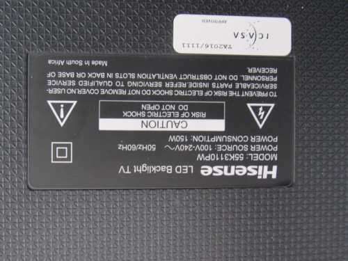 HiSense 55` Full High Definition EdgeLit LED Smart TV *** Screen Cracked ***