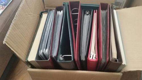 HUGE LOT OF ODDS AND ENDS IN BOXES - PLEASE SEE DESCRIPTION - GREAT ALBUMS AND STAMPS - GREAT CV!!!!