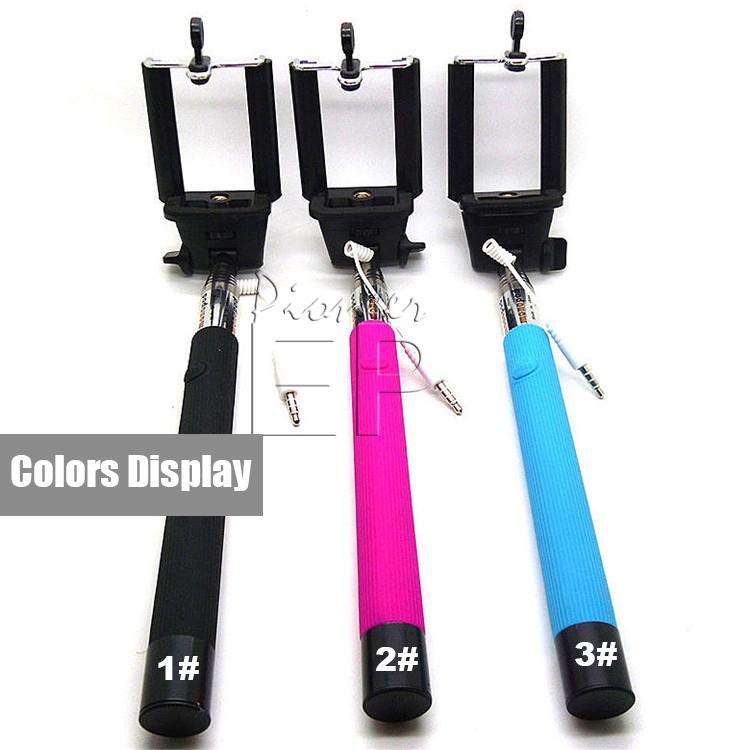 Selfie Stick For iPhoon 6s Extendable Handheld Professional Monopod for Android Smartphones - PINK!