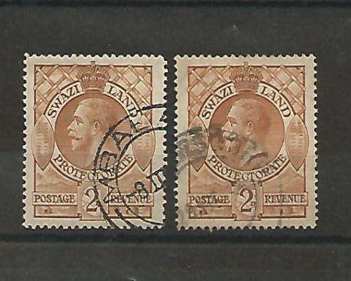 SWAZILAND - SACC 12 - TWO FU STAMPS