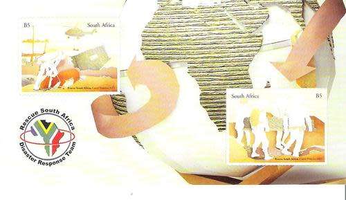 RSA - RESCUE SOUTH AFRICA MINIATURE SHEET