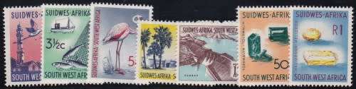 SWA - 1961 DEFINITIVES, ASSORTED U/M SINGLES TO R1 (ARMS WMK) - CV:R566!!!!!