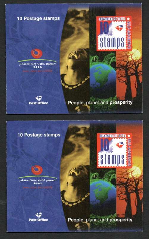 RSA 2002 WORLD SUMMIT BOOKLET NO 61 (X2). AS PER SCANS. CV R600. GREAT ITEMS.