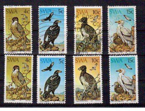 SWA-BIRDS OF PREY-SET OF UNMOUNTED MINT AND USED STAMPS-C/V R290!!