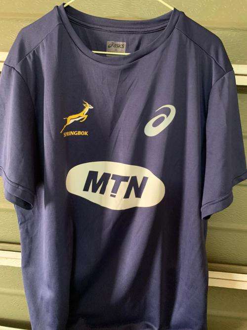 Springbok Player Issue Gym shirt. XXL