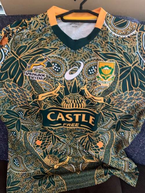 Mandela centenary special 7s jersey. asics replica xxxl