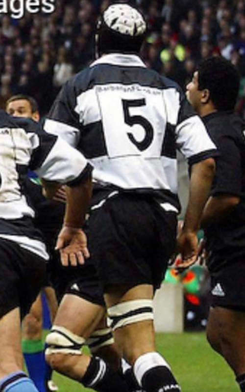 RARE match worn Barbarians Jersey - Albert vd Bergh