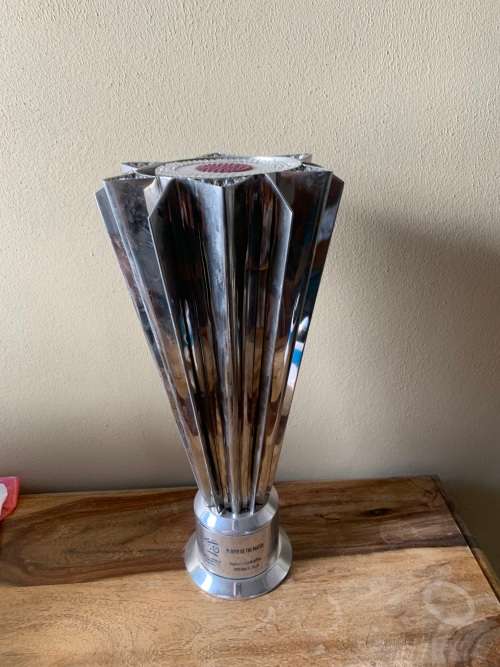 RARE man of the match trophy. AB de Villiers. t20 world cup.