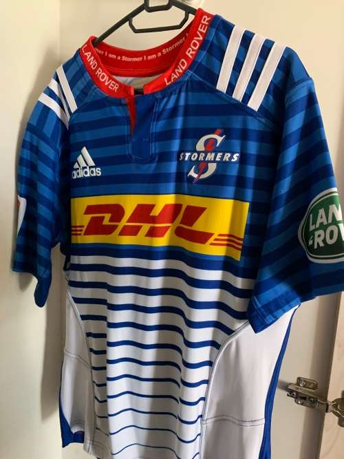 Stormers super rugby match worn jersey - dewald duvenhage
