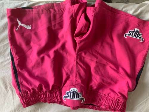bulls pink match worn shorts. 3xl