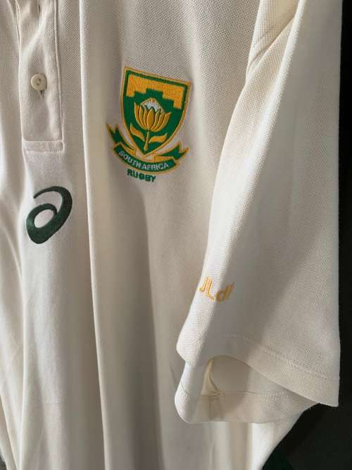 Springbok player issue golf shirt. Jean-Luc du Preez. 2xl