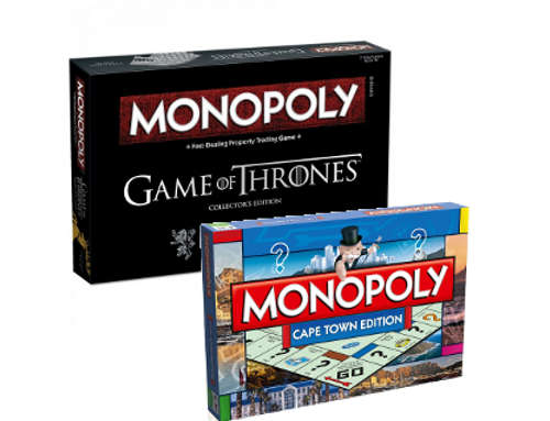 Monopoly - Game of Thrones or Cape Town Edition