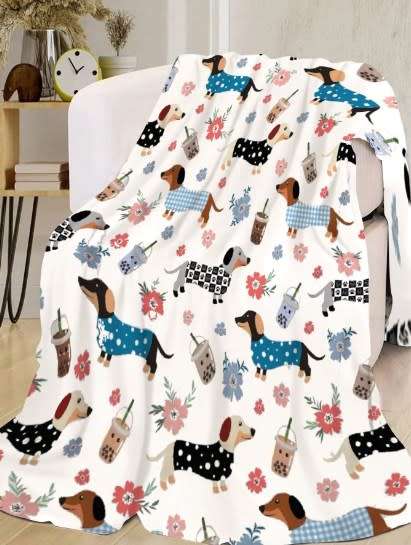 Dachshund Blanket 70 x 100cm