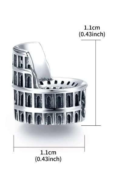 Pandora bracelet compatible - S925 Sterling Silver Colosseum Charm