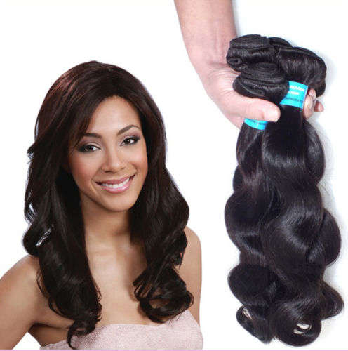 3 bundles/300g  5A Virgin Peruvian Body wave Real Human Hair 22 inch