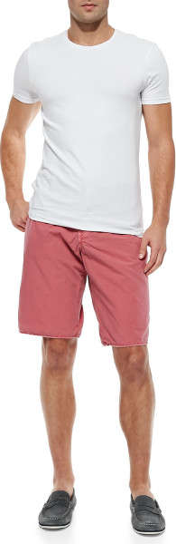 Size 33/NEW MENS Diesel Red Seaside Cotton Shorts Cranberry