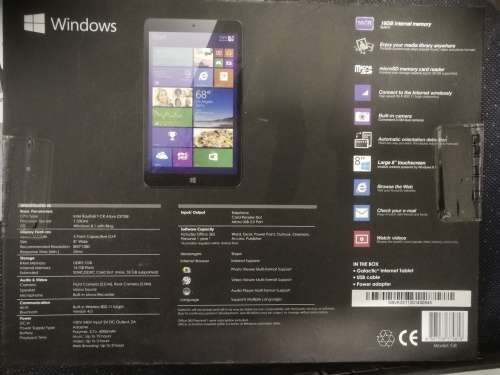 Windows 8 Inch Tablet 100% Condition, Windows 8, 16Gb Flash, 1Gb DDR3 (10/10 Condition, Like new)