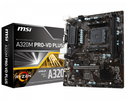 MSI A320M PRO-VD Plus AMD Ryzen Motherboard