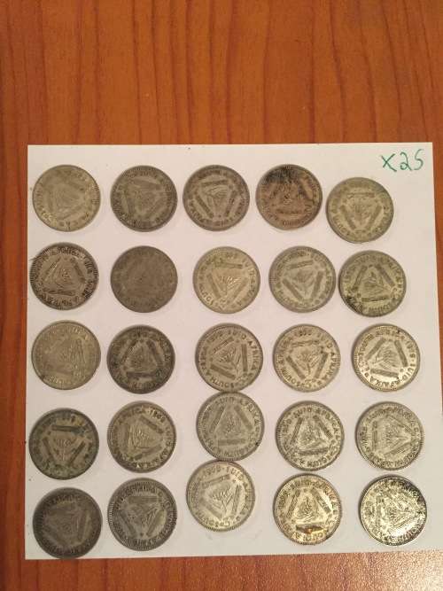 South African Threepence Silver 1959 x 47