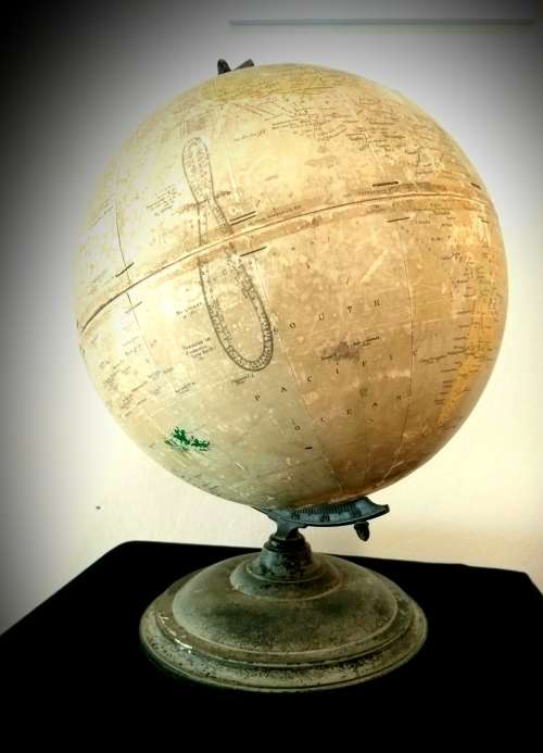 Philip's Challenge Globe 13.5 inch diameter1920s