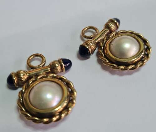 Mabe pearl earring attachments