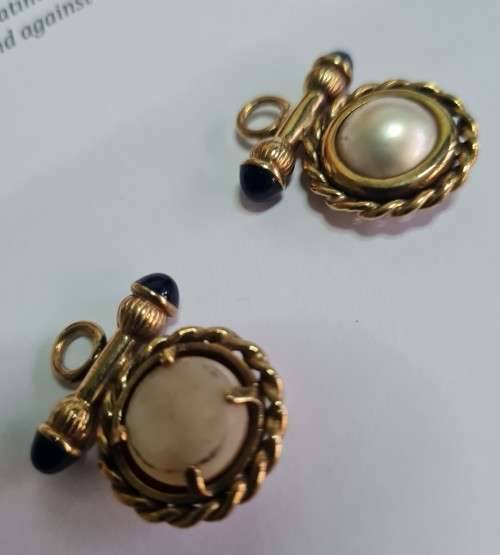 Mabe pearl earring attachments