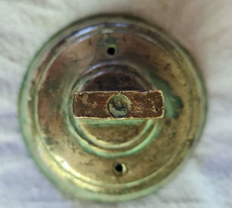 Salvaged ships brass bell from  the Mundogas Oslo
