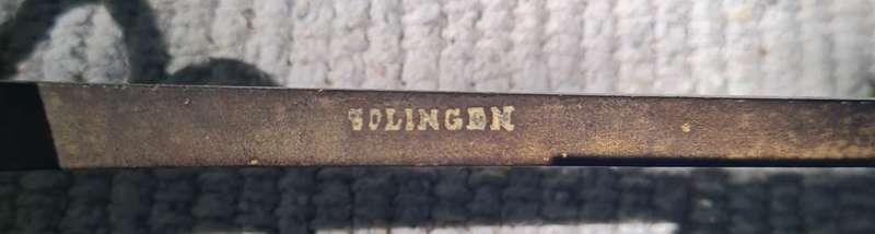 1800S ANTIQUE STEEL FENCING SWORD ÉPÉE RAPIER SOLINGEN GERMANY LEATHER GRIP