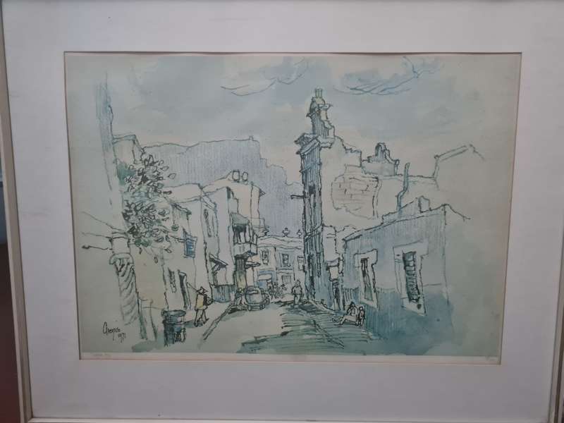 Two numbered Gregoire Boonzaier prints of District Six