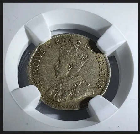 Union of South Africa Tickey - George V 1923 - NGC - AU58