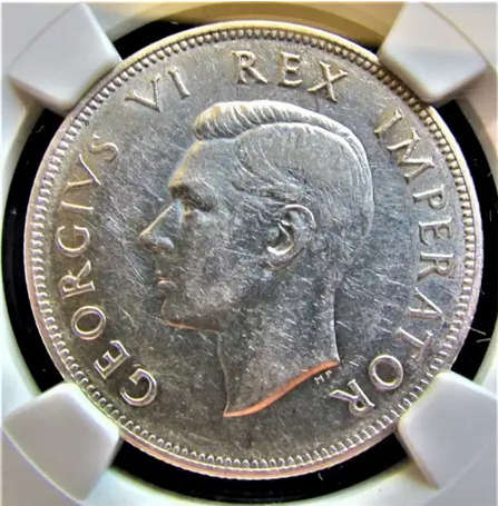 Union of South Africa 2/6 Half Crown 1939 - NGC AU50