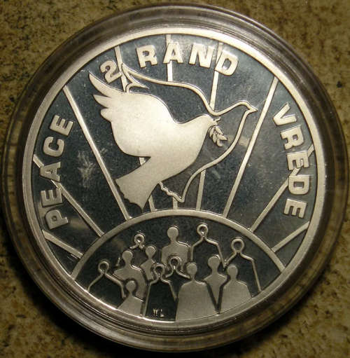 RSA Proof Silver R2 Crown of 1995   Peace