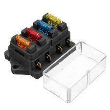4Way Car Blade Fuse Box with Fuses  LOW SHIPPING FEES!!!