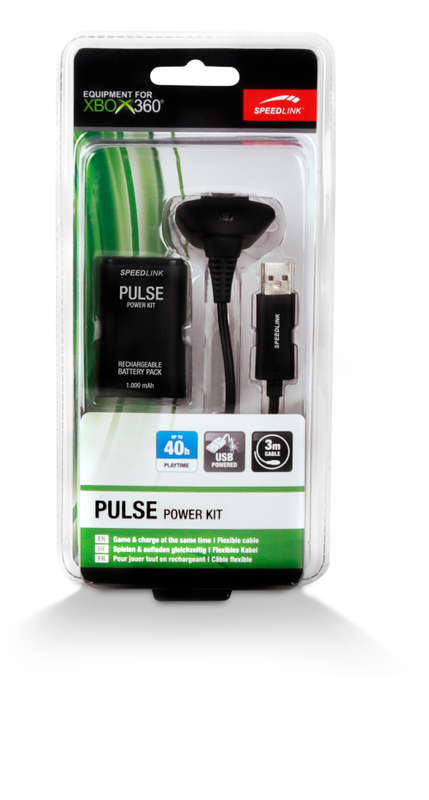 Speedlink Pulse Power Kit for Xbox 360 - Black
