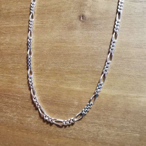 Sterling Silver Figaro Anklet