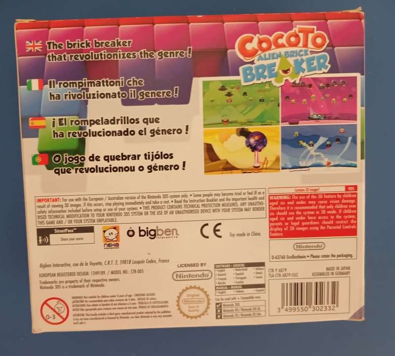 Cocoto - Alien Brick Breaker with Collectible Figure - Nintendo 3DS