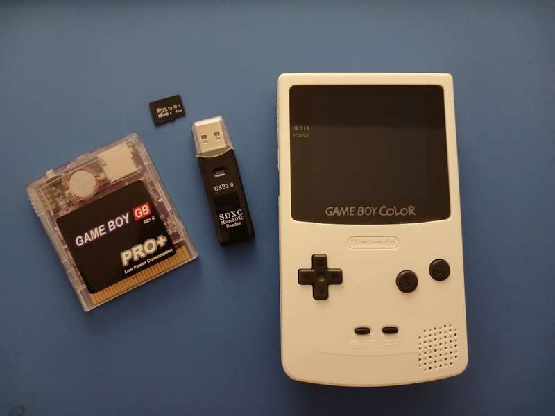 Nintendo Game Boy Color with GB Pro+ and upgraded laminated SPI display