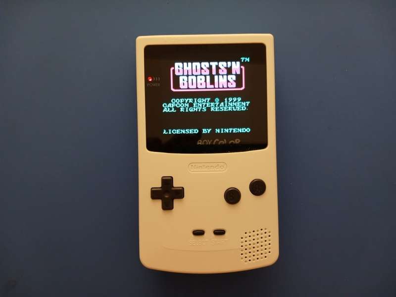 Nintendo Game Boy Color with GB Pro+ and upgraded laminated SPI display